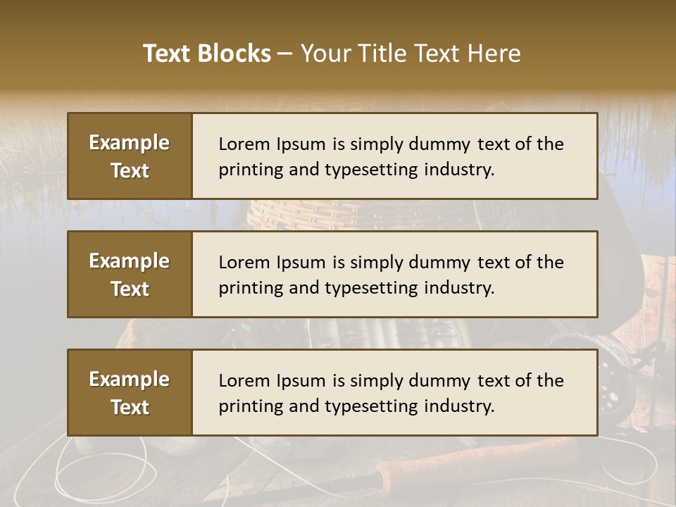 Fly Fishing Rod PowerPoint Template