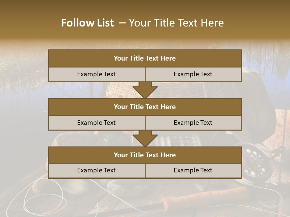 Fly Fishing Rod PowerPoint Template