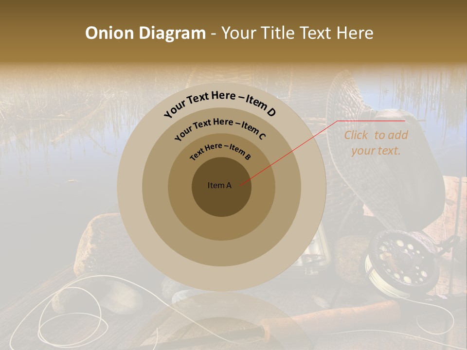 Fly Fishing Rod PowerPoint Template