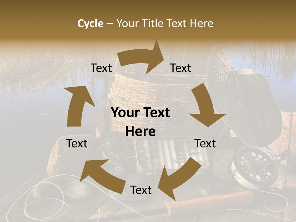 Fly Fishing Rod PowerPoint Template