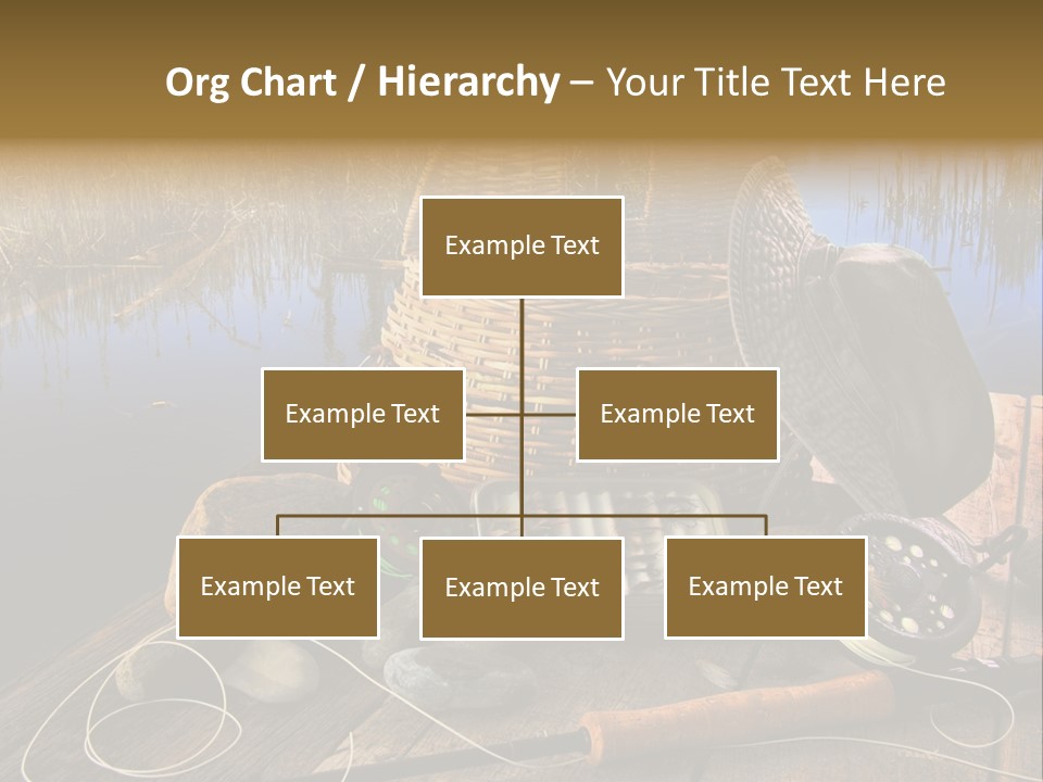 Fly Fishing Rod PowerPoint Template