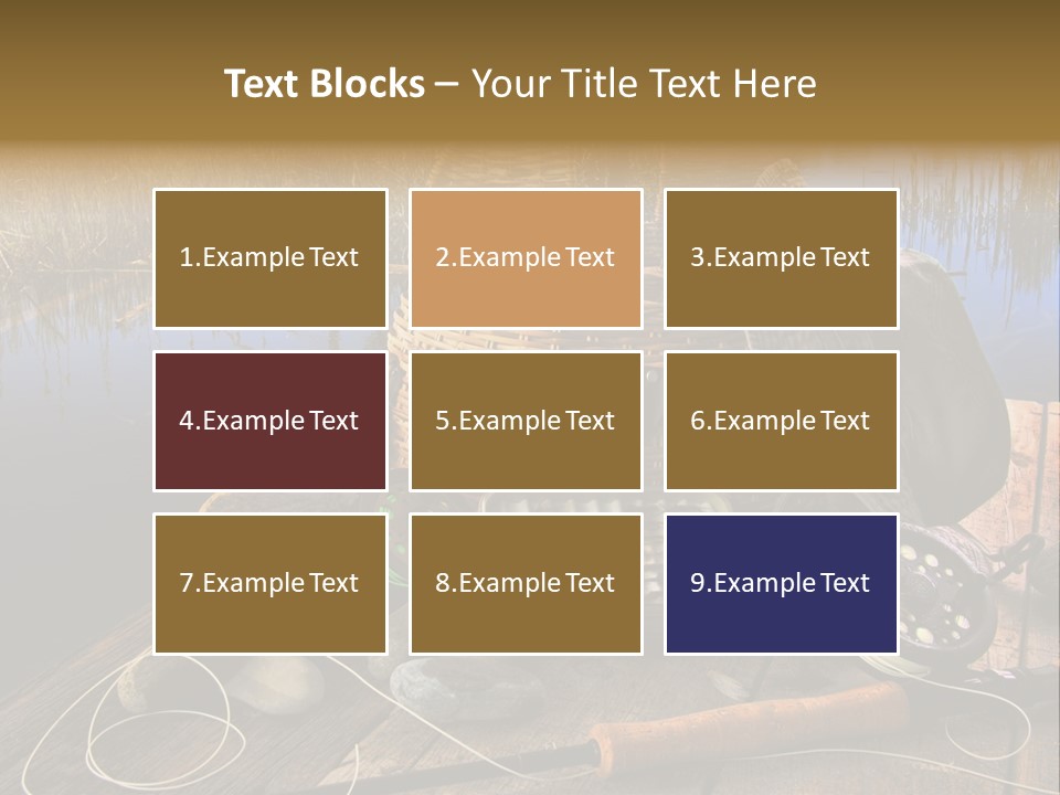 Fly Fishing Rod PowerPoint Template