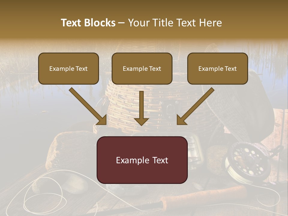 Fly Fishing Rod PowerPoint Template