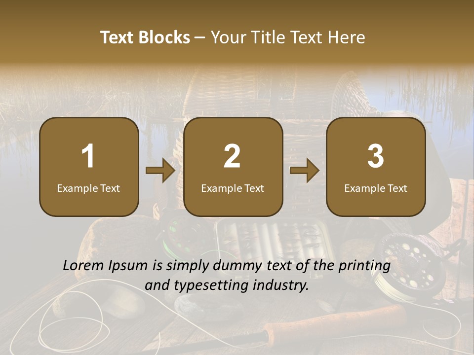 Fly Fishing Rod PowerPoint Template