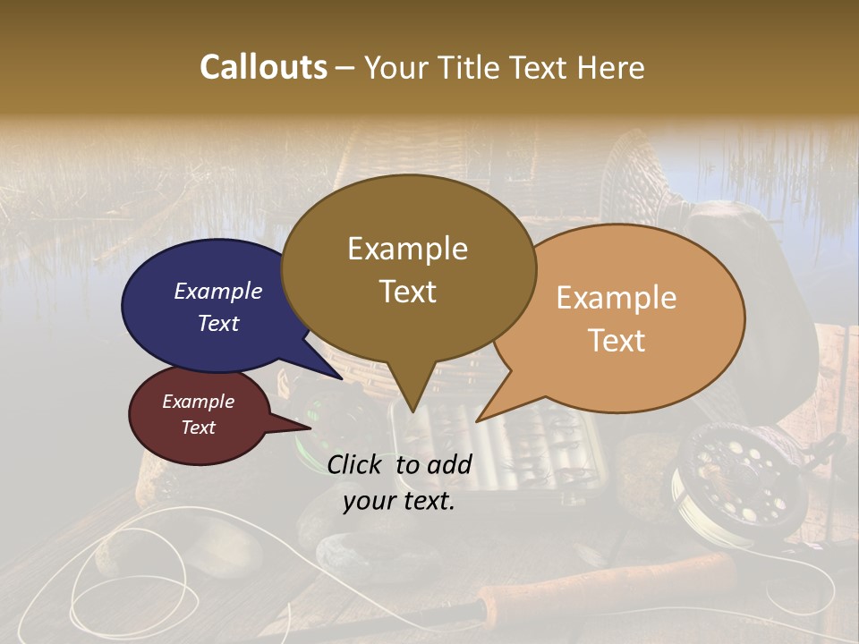 Fly Fishing Rod PowerPoint Template