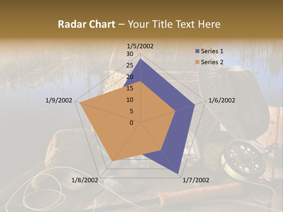 Fly Fishing Rod PowerPoint Template