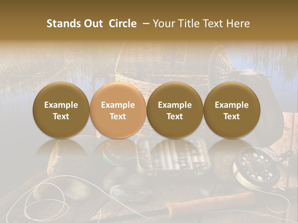 Fly Fishing Rod PowerPoint Template