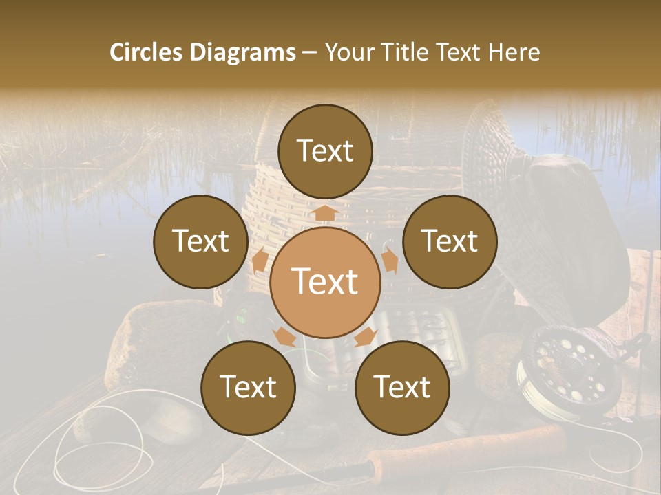 Fly Fishing Rod PowerPoint Template