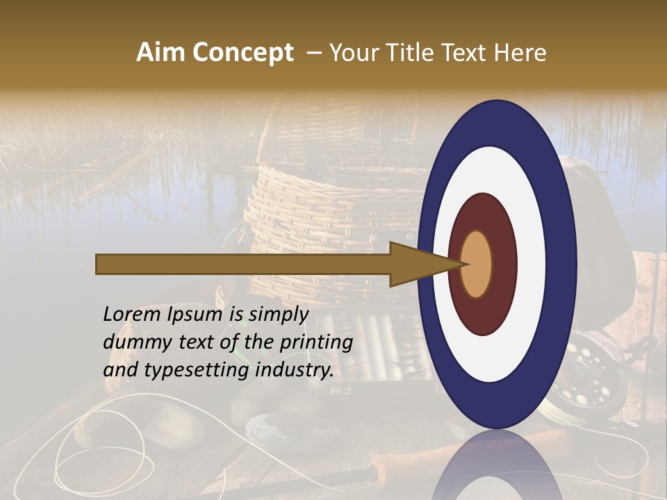 Fly Fishing Rod PowerPoint Template