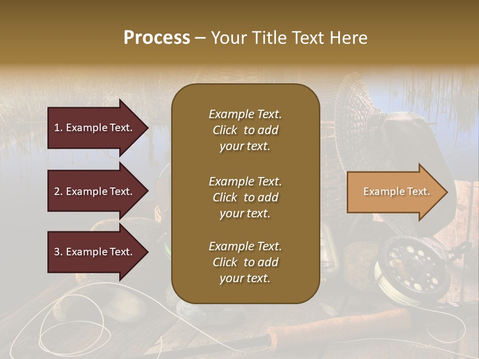 Fly Fishing Rod PowerPoint Template
