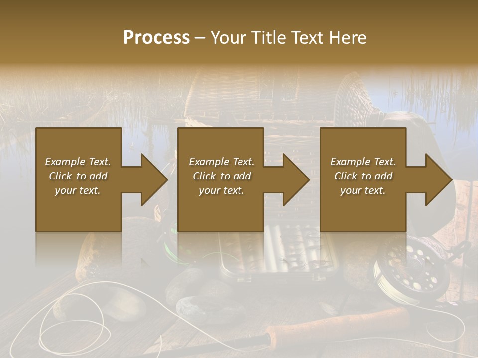 Fly Fishing Rod PowerPoint Template