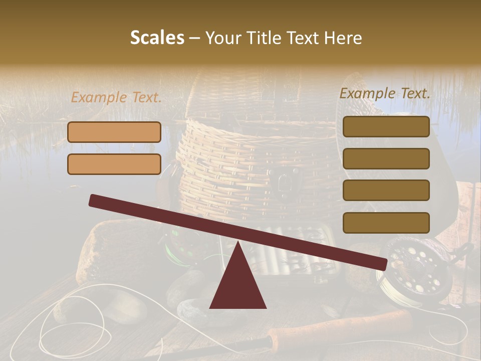 Fly Fishing Rod PowerPoint Template