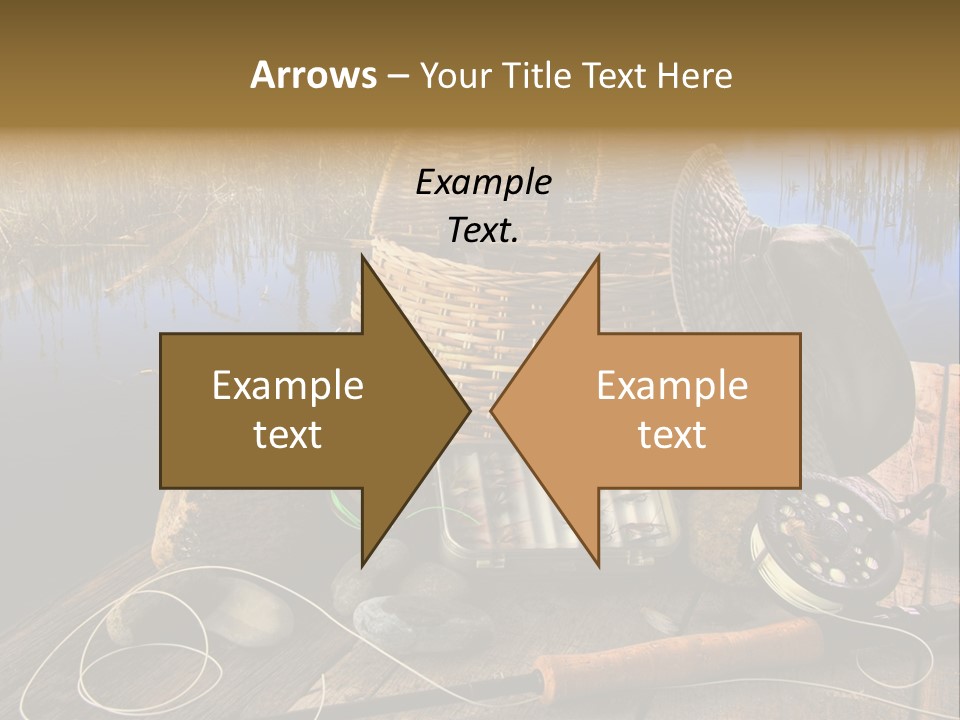 Fly Fishing Rod PowerPoint Template