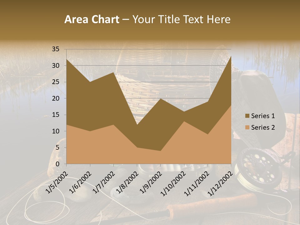 Fly Fishing Rod PowerPoint Template