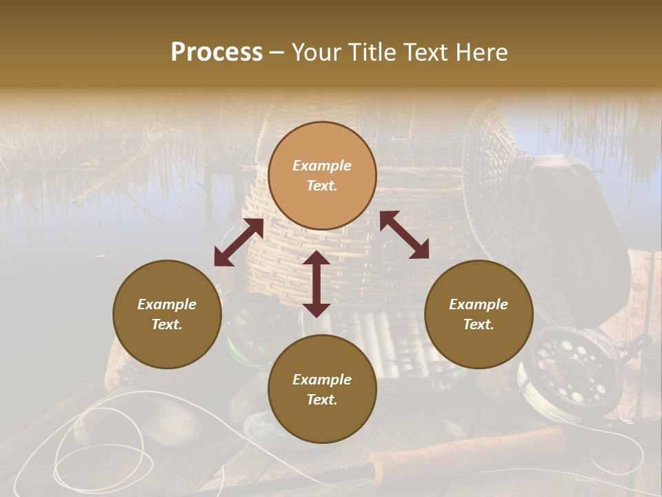 Fly Fishing Rod PowerPoint Template