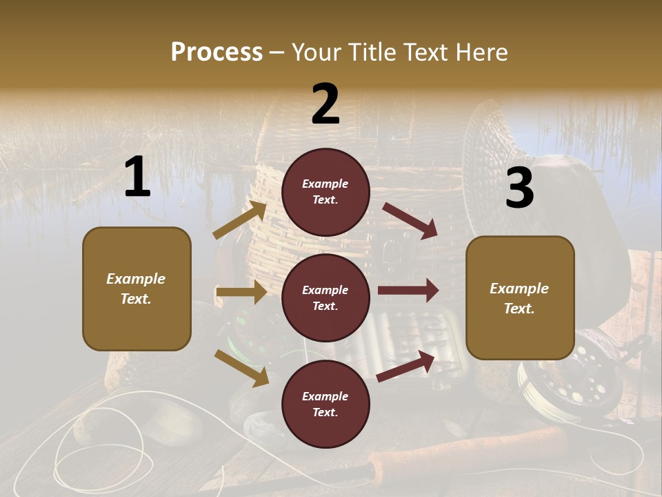 Fly Fishing Rod PowerPoint Template