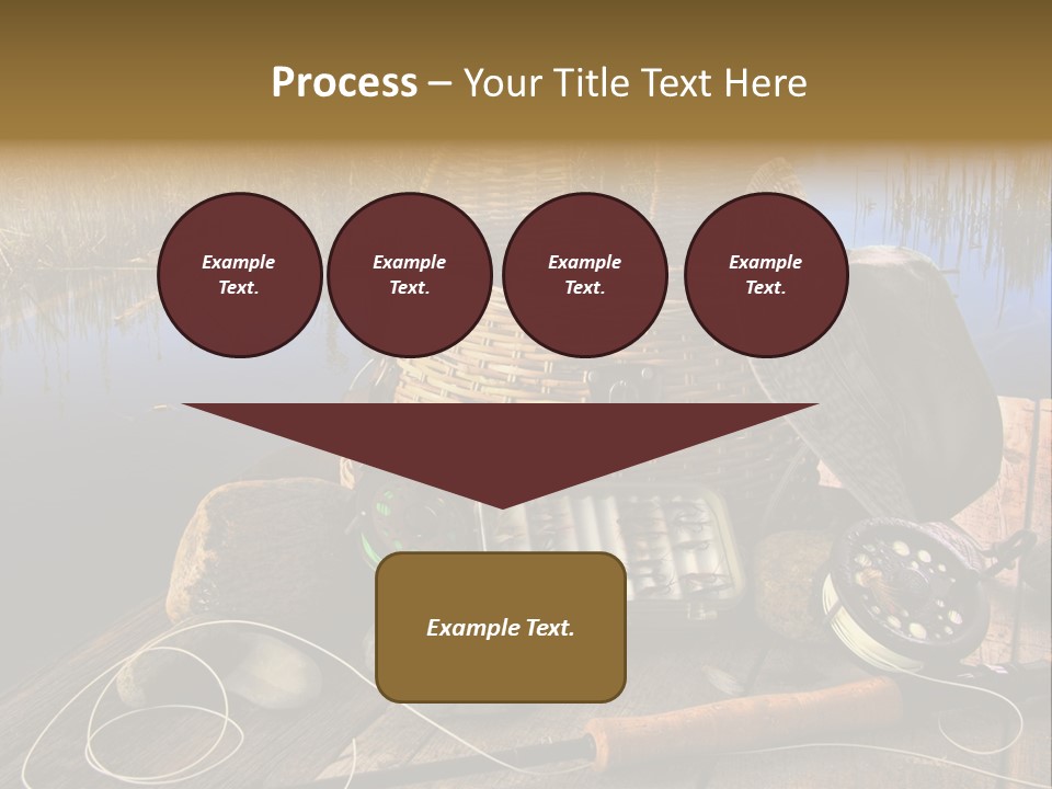 Fly Fishing Rod PowerPoint Template