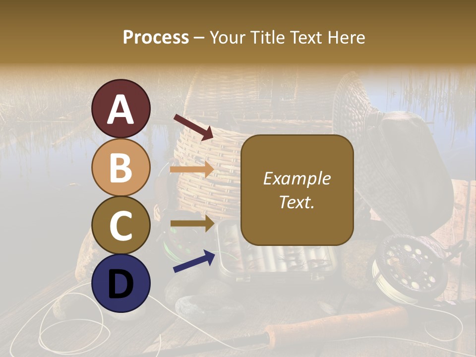 Fly Fishing Rod PowerPoint Template