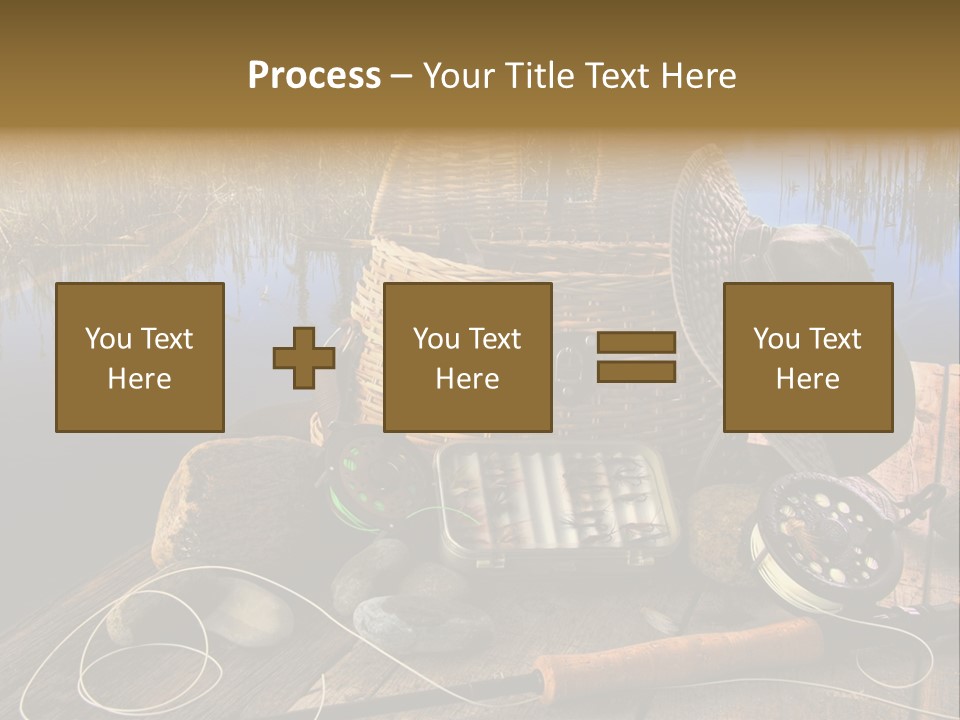Fly Fishing Rod PowerPoint Template