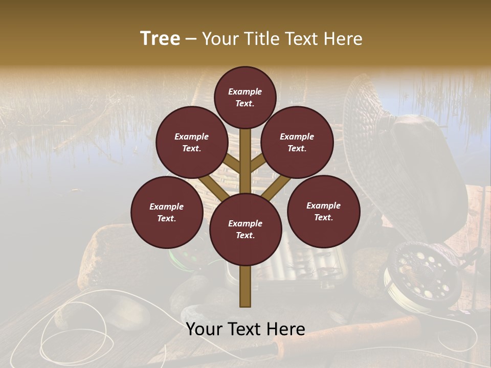 Fly Fishing Rod PowerPoint Template