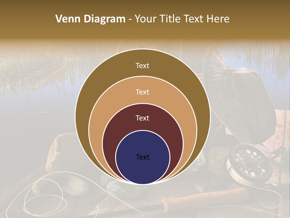 Fly Fishing Rod PowerPoint Template