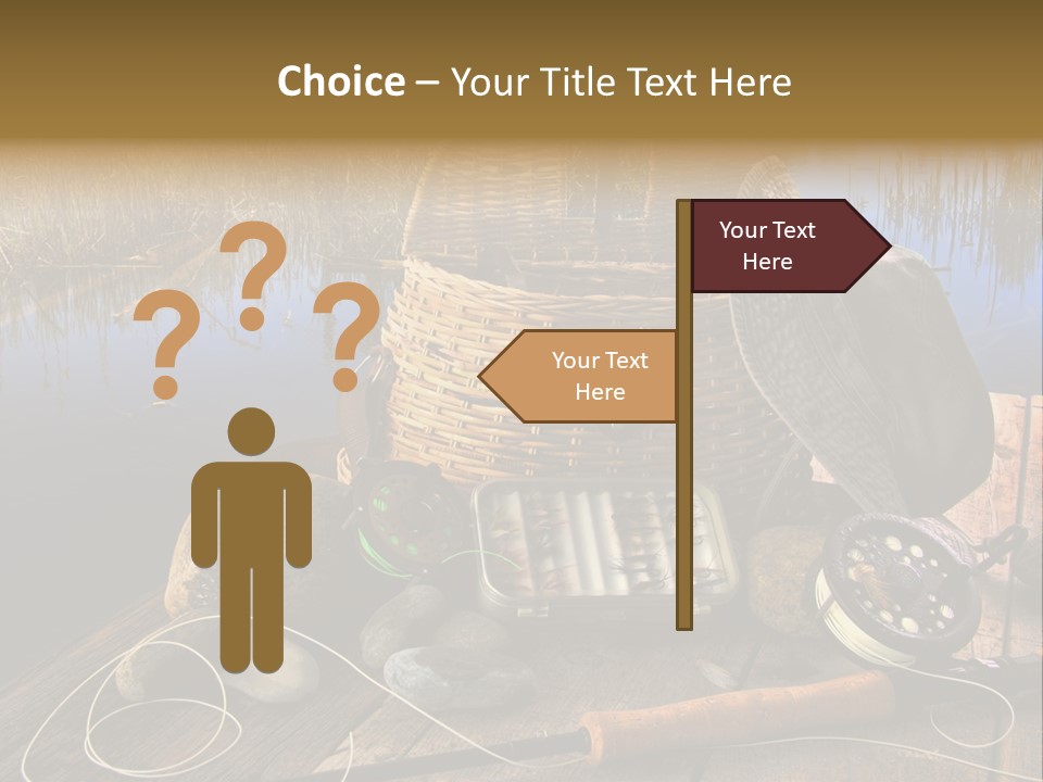 Fly Fishing Rod PowerPoint Template