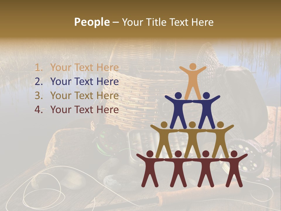 Fly Fishing Rod PowerPoint Template