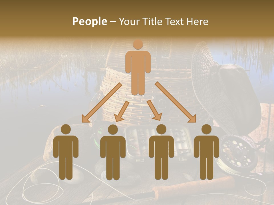 Fly Fishing Rod PowerPoint Template