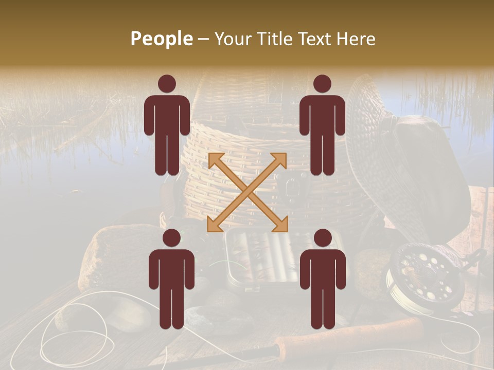 Fly Fishing Rod PowerPoint Template