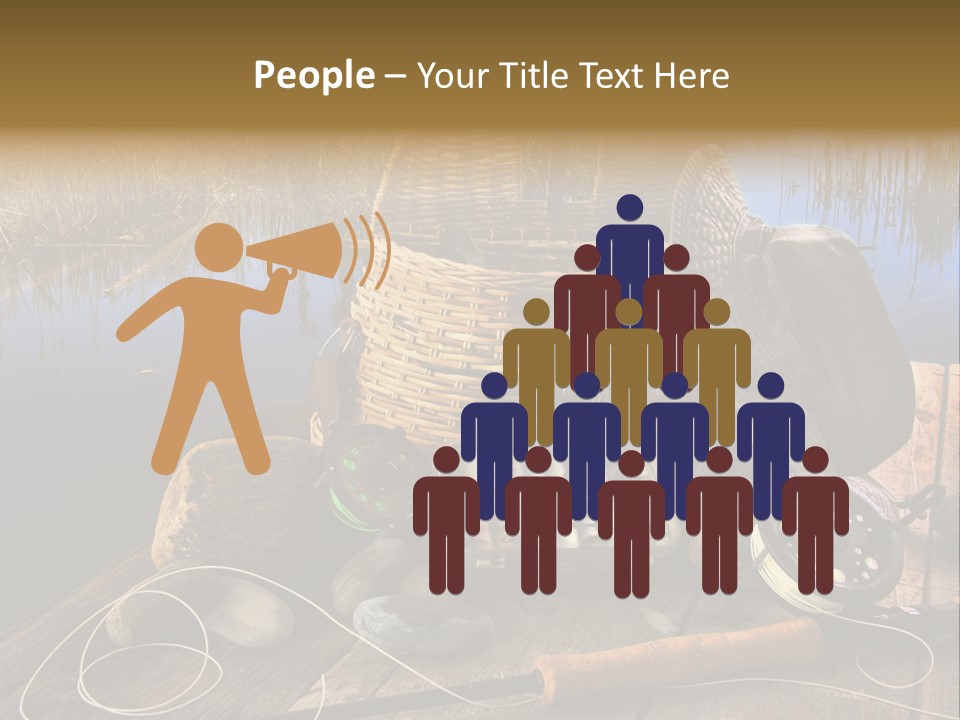 Fly Fishing Rod PowerPoint Template