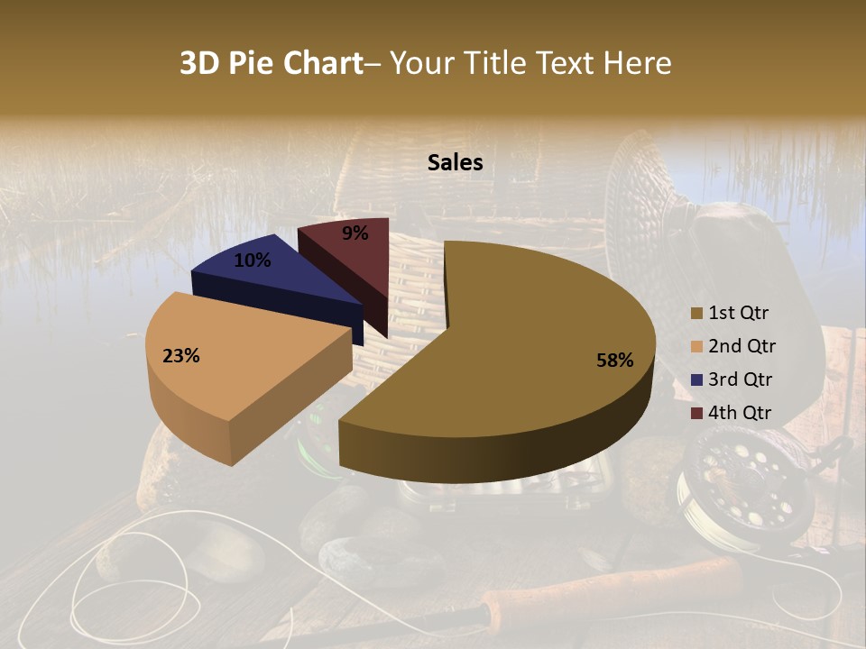 Fly Fishing Rod PowerPoint Template