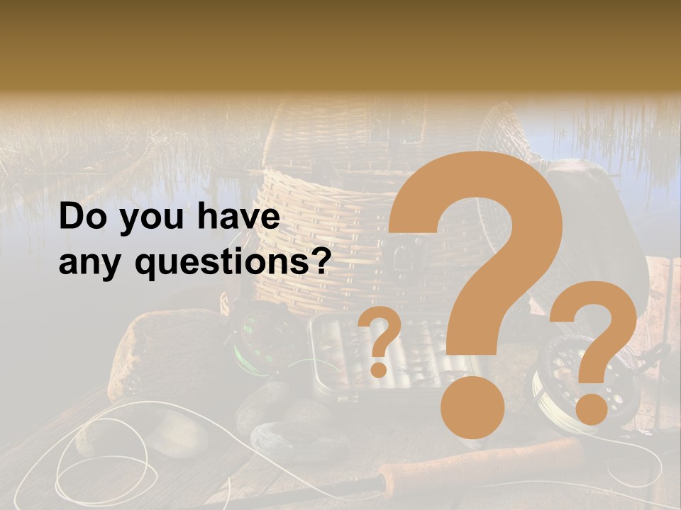 Fly Fishing Rod PowerPoint Template