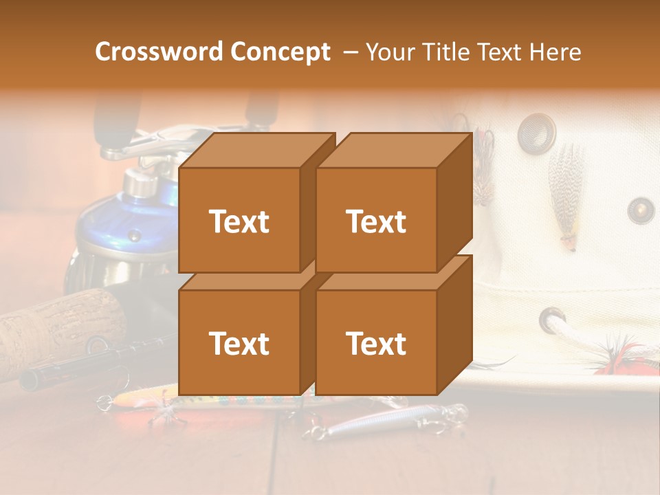 Fishing Equipment PowerPoint Template