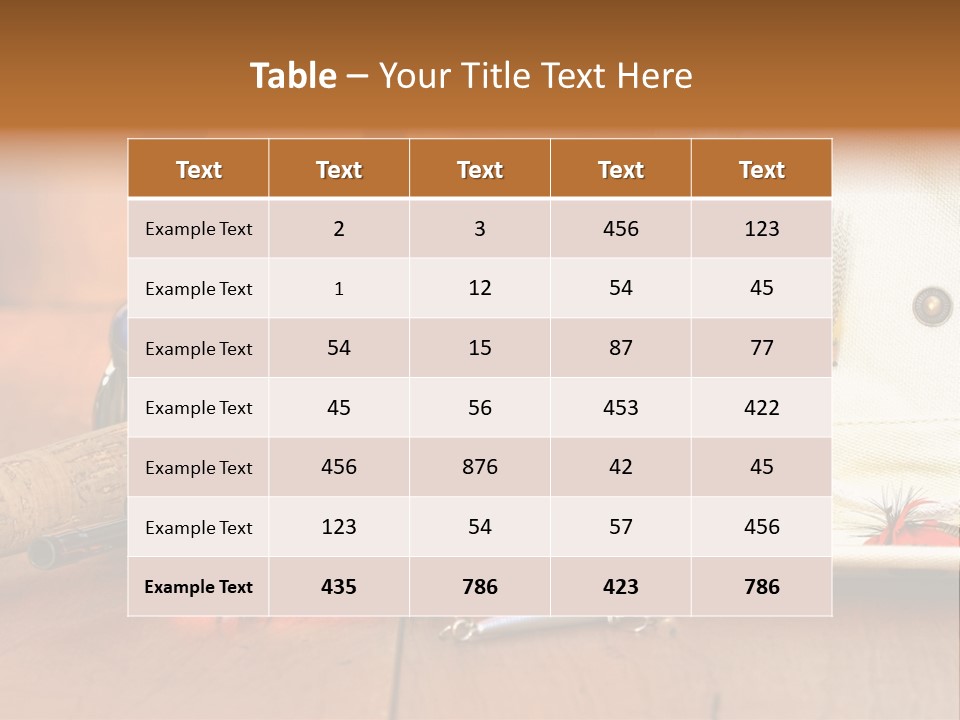 Fishing Equipment PowerPoint Template