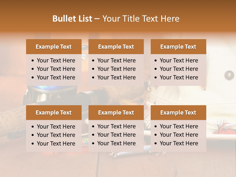 Fishing Equipment PowerPoint Template