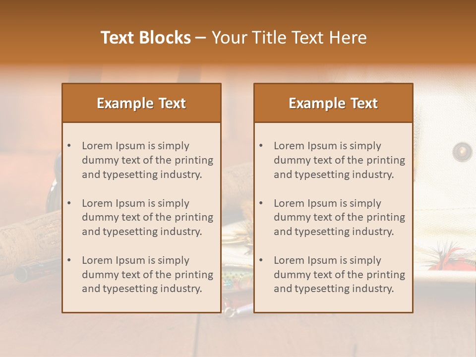 Fishing Equipment PowerPoint Template