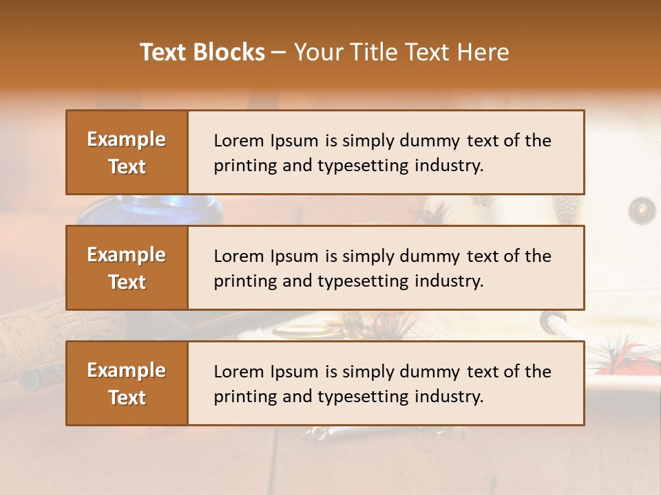 Fishing Equipment PowerPoint Template