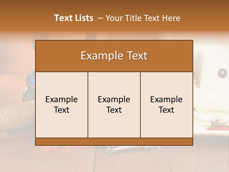 Fishing Equipment PowerPoint Template