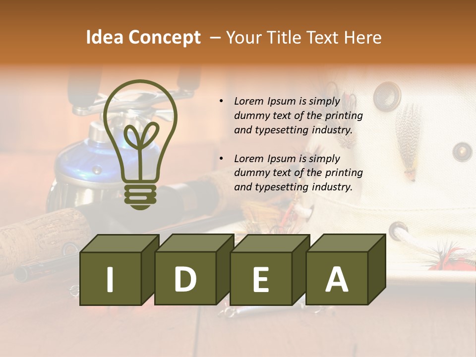 Fishing Equipment PowerPoint Template