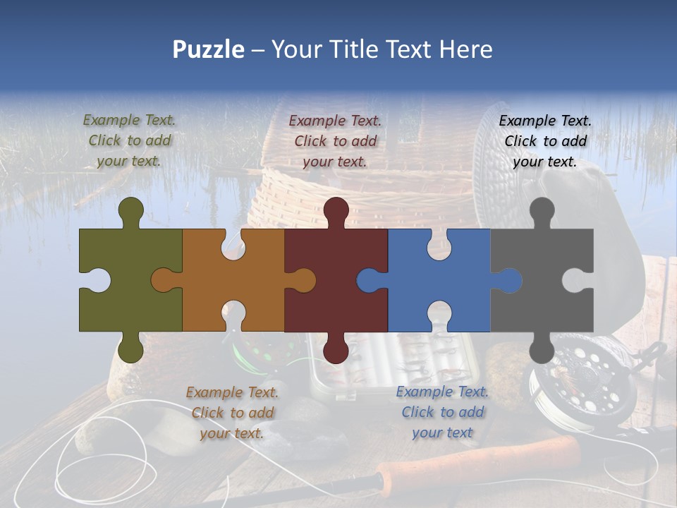 Fly Fishing Rod PowerPoint Template