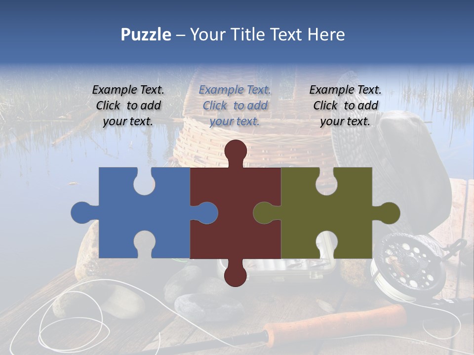 Fly Fishing Rod PowerPoint Template