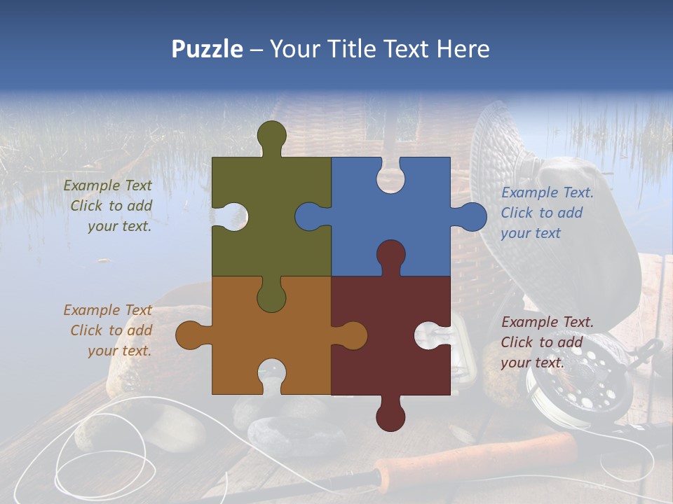 Fly Fishing Rod PowerPoint Template