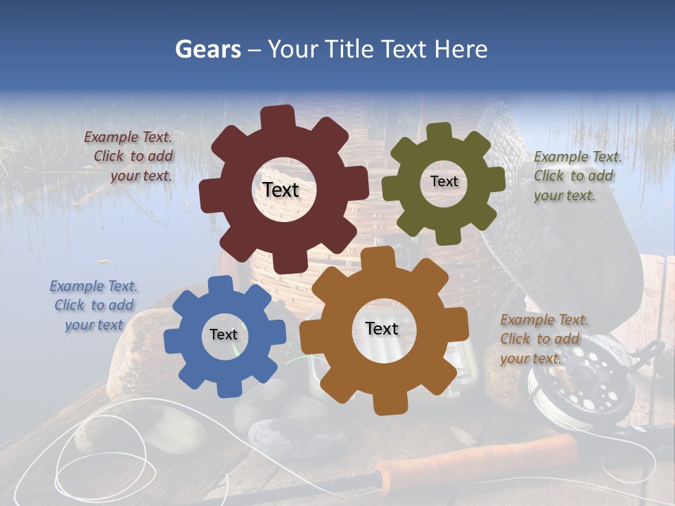 Fly Fishing Rod PowerPoint Template