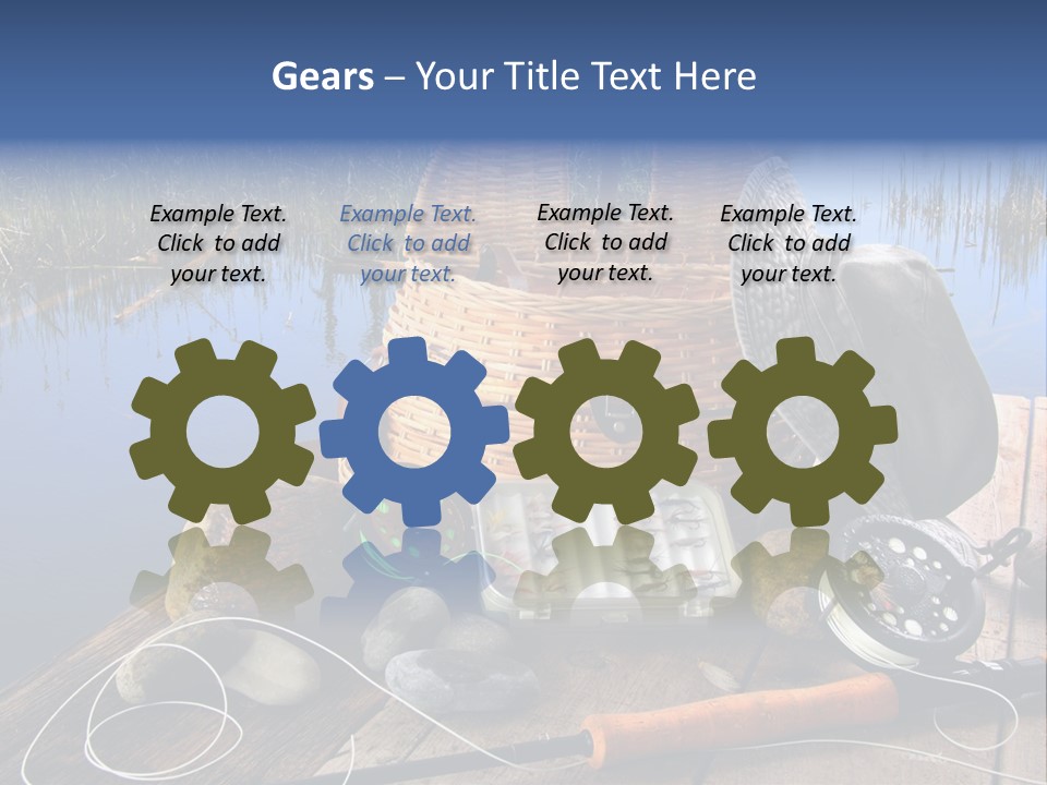 Fly Fishing Rod PowerPoint Template