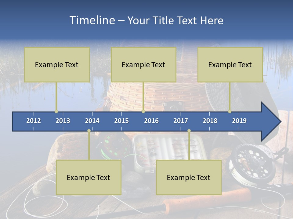Fly Fishing Rod PowerPoint Template