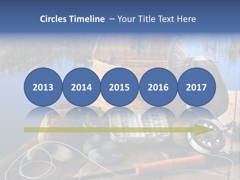 Fly Fishing Rod PowerPoint Template