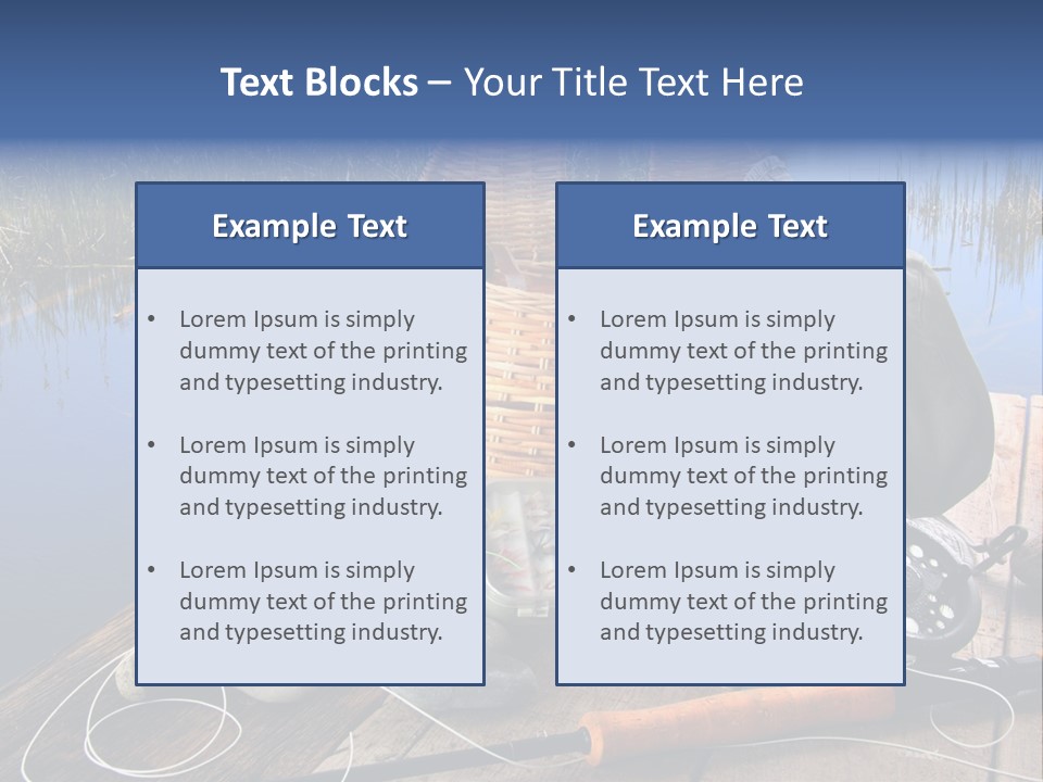 Fly Fishing Rod PowerPoint Template
