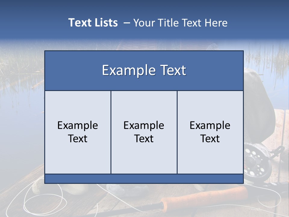 Fly Fishing Rod PowerPoint Template