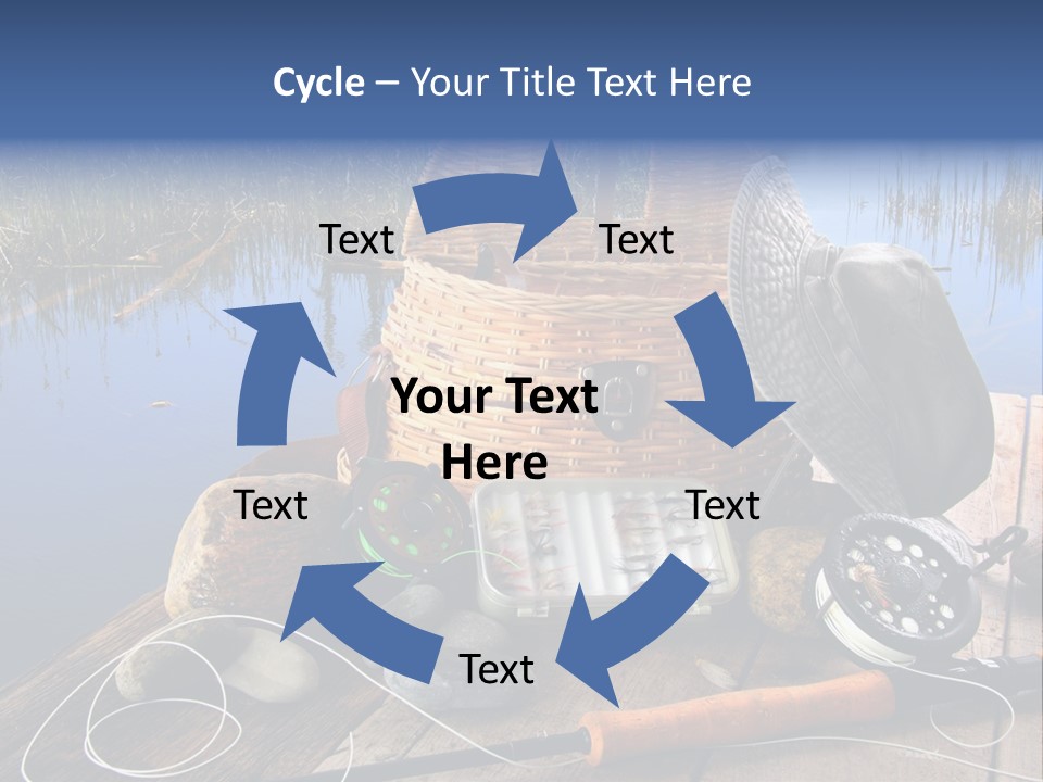 Fly Fishing Rod PowerPoint Template