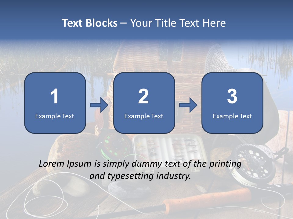 Fly Fishing Rod PowerPoint Template